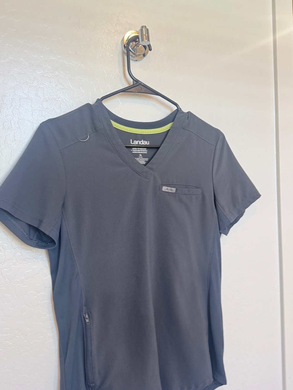 Landau Forward Gray Scrub Set Wide leg bottom